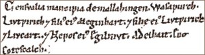 Text sample from a book in the Hochstift Freising