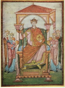 Manuscript portrait of Emperor Otto I the Great