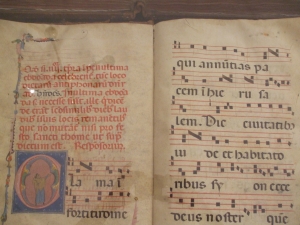 13th-century liturgical manuscript in Siena Cathedral Museum