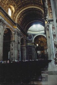 Interior of St Peter's, Rome