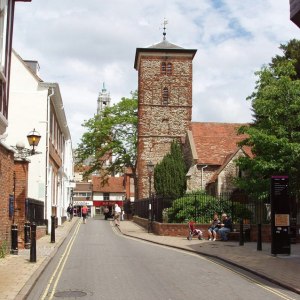 Holy Trinity Church, Colchester, built in the eleventh century from reused Roman building stone