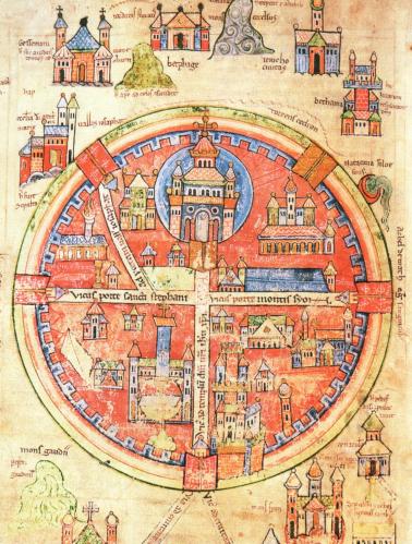 Medieval map of Jerusalem