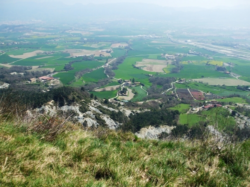 Sant Andreu de Gurb viewed from the castle hilltop