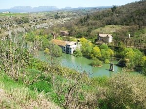 The Riu de Ter in spate, viewed from l'Esquerda