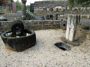 Roman-period olive press at Capernaum, Israel