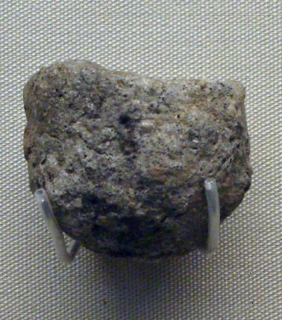 Pottery crucible for metalworking from the Saxon village at Faccombe Netherton, now in the British Museum