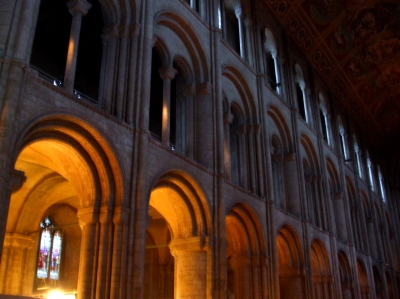 Arcades in the nave of Ely Cathedral