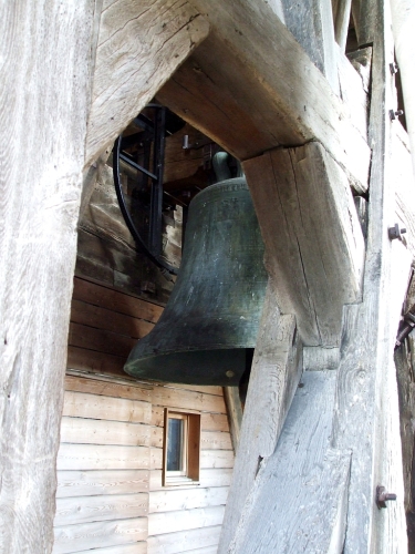 Bell in the tower of Notre-Dame de Lausanne