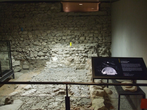 Remains of a threshing floor belonging to the southern cathedral in the complex beneath saint-Pierre de Genève