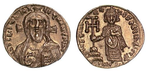 Gold solidus of Emperor Justinian II struck at Constantinople in 692-695, Barber Institute of Fine Arts B4381
