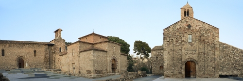 Panoramic view of the three churches of Egara at Terrassa.