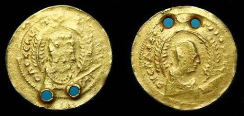 Imitation of an Axumite gold coin of about 400