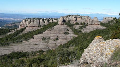 View of the Serra de l'Obac, Barcelona, from Wikimedia Commons