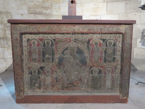 Altar frontal from Santa Maria de Ginestarre, near Lleida, Catalonia, in the Cloisters, Metropolitan Museum of New York