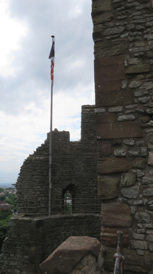 Black Country flag being flown from Dudley Castle