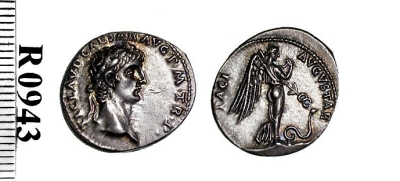 Silver denarius of Emperor Claudius I, struck at Rome in 41-42 AD, Barber Institute of Fine Arts R0943