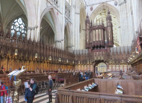 Interior of the choir in York Minster