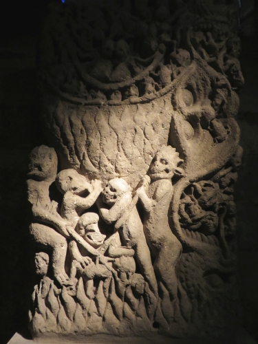 Saxon sculpture showing the mouth of Hell