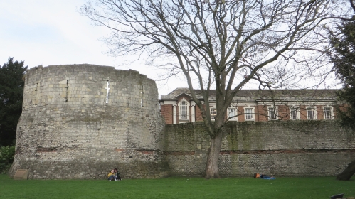 The Roman Multangular Tower on York's Roman wall