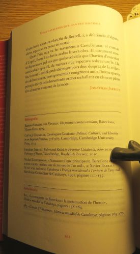 Author's name in Jonathan Jarrett, ‘El comte marquès Borrell II de Barcelona: arquitecte involuntari de Catalunya?’, trans. Mònica Molera i Jordà, in Borja de Riquer (ed.), Vides catalanes que han fet hist&oagrave;ria (Barcelona 2020), pp. 95–102