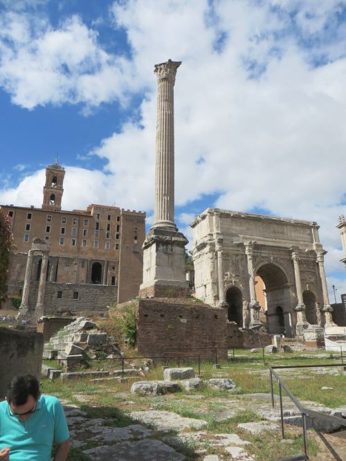 The Column of Phocas in the Foro Romano