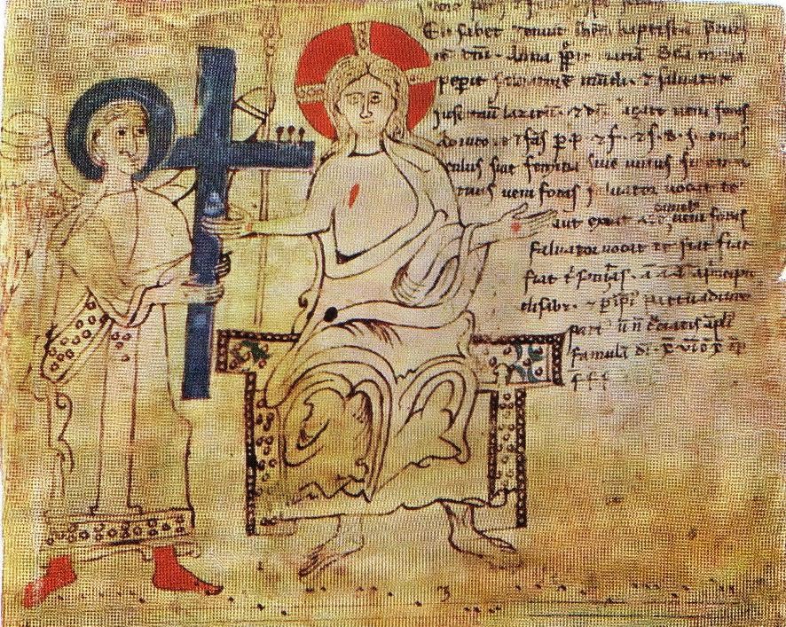 Christ enthroned from Budapest, Orszägos Széchényi K&omul;nyvtár, MNY I