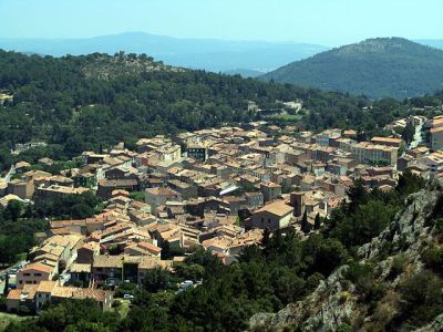 La Garde-Freinet, seen from the fort on Massif des Maures