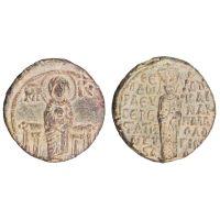 Lead seal of Empress Theodora Doukaina Palaiologina, struck 1259-1303, Barber Institute of Fine Arts SL0165