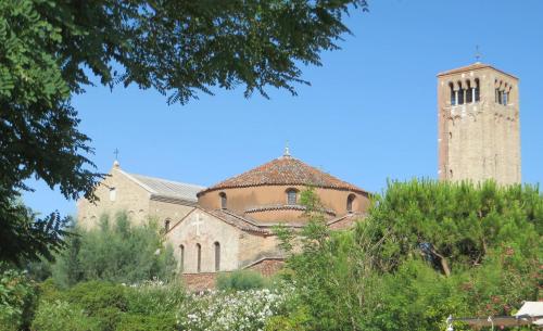 Churches of Torcello seen from the path from the landing stage