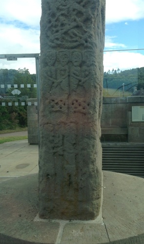 Detail of the lower range of one of the edges of Sueno's Stone, Forres