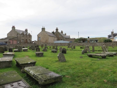 Graveyard at St Aethan's, Burghead