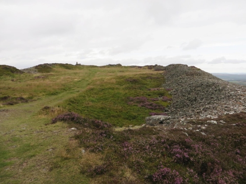 Entryway and interior of the inner hillfort at Tap O'Noth