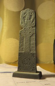 Reverse of a replica of the Maiden Stone