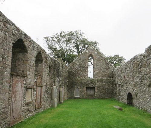 Interior of the ruins of the cathedral church at Whithorn Priory