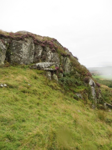 The sloped side of Dunadd hillfort