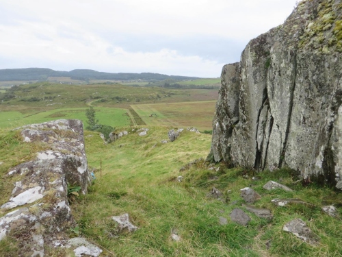 View outwards from the citadel of Dunadd fort