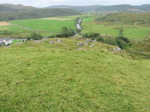 View towards Kilmartin Glen from the top of Dunadd Fort