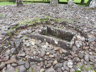 Central cavity in the middle of one of the Temple Wood Stone Circles, Kilmartin