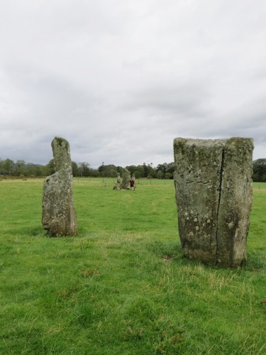 Three of the Nether Largie Standing Stones seen together