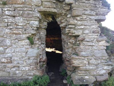 Secondary entryway forced into the ruins of Pendragon Castle