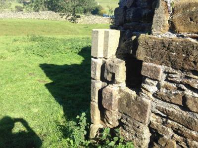 Remains of an entryway at Pendragon Castle