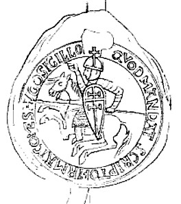 Impression of the seal of Count Hugh I of Troyes
